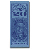 TA411b - 1955, 20 Cigarette Tax Revenue Stamps, Class A, Series 125, Imperf.