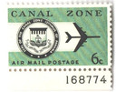 CZC42 - 1965 6c Canal Zone Airmail, Seal & Jet, Green & Black