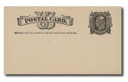 UX7 - 1893 Postal Card - Royal Emblems, blue green