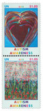 UN1040-41 - 2012 $1.05 UN New York - Autism Awareness