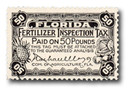 MUS080 - 1935 50lb Florida Fertilizer Inspection Stamp FT-30