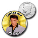 CNS16044 - Elvis Presley Gold "I Feel So Bad" US Half Dollar Commemorative Coin