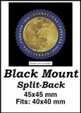 MM6093 - 45x45mm 2 Black Split-Back Mounts
