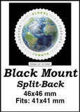 MM6095 - 46x46mm 5 Black Split-Back Mounts