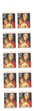 2710a - 1992 29c Madonna & Child, Booklet Pane of 10 Stamps