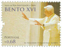 M10644 - 2010 Portugal Pope Benedict 1v Mint