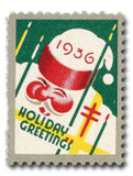 WX80 - 1936 National Tuberculosis Association Christmas Seal, Perf. 12.5x12