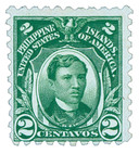 PH276 - 1914 2c Philippines, green, single-line watermark ,perf 10
