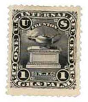 RO126d - 1878-83 1c Leigh & Palmer, Black, Double Line Watermark USIR