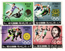 291-94 - 1969 Ras Al Khaima - 1968 Mexico Olympics, Complete Set of 4