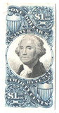 R119P4 - 1871-72 $1.30 U.S. Internal Revenue Stamp, Blue & Black, Plate Proof on Card