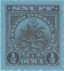 TE1054a - 1954, 1/2oz Snuff Tax Revenue Stamps - Series 124