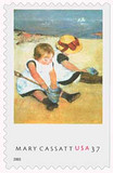 3805 - 2003 37c Mary Casatt Paintings: "Children Playing on the Beach'