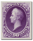 218P3 - 1883 90c Oliver H. Perry, Purple, Plate Proof on India Paper