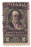 RG71 - 1941 $2 Silver Tax, Gray, Overprint 1941