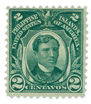 PH285 - 1918 2c Jose Rizal, Green, Philippines Regular Issue, Single Line Watermark, Perf. 11
