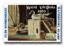 SDWV6a - 1989 $5.00 West Virginia State Duck, Governor's Edition, Nonresident