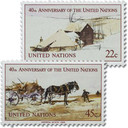 UN447-48 - 1985 United Nations 40th Anniversary
