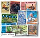 MP1251 - Botswana, 200 Different Stamps