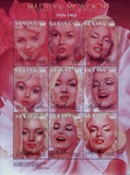 M5139 - Guyana Marilyn Monroe Sheet of 9