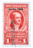 R548 - 1950 $1 U.S. Internal Revenue Stamp, Carmine