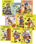 MDS251A - 1979 Disney's International Year of The Child - Music Scenes, Mint, Set of 9 Stamps, Dominica