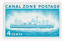 CZ149 - 1958 4c Canal Zone - S.S. Ancon, greenish blue
