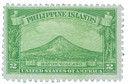 PH354 - 1932 2c Mount Mayon, Yellow Green, Philippine Islands