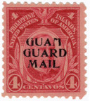 GM2 - 1930 4c  Guam Guard Mail - carmine