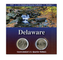 M11895 - 1999 Delaware P and D mint Coin Panel