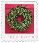 5424 - 2019 First-Class Forever Stamp - Contemporary Christmas: Aspidistra Wreath