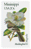 1976 - 1982 20c State Birds & Flowers: Mississippi