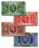 226-29 - 1935 Great Britain, King George V Silver Jubilee Issue