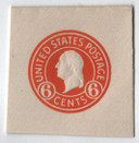 U529 - 1932 6c Stamped Envelopes and Wrappers - orange