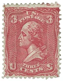 79-E25d - 1861 3c Washington Essay, Plate with Fugitive Ink, Various Colors, Mystic's Choice