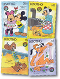 MDS370A - 1986 Disney and Friends Celebrate Christmas, Mint, Set of 4 Stamps, Lesotho
