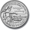 CNDRDE25D - 2021 Crossing the Delaware River Quarter, D Mint