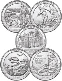 M11820 - 2016 US National Park Quarter Collection, Denver Mint set of 5