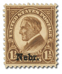 670 - 1929 1 1/2c Warren G. Harding, Brown, Nebraska Overprint