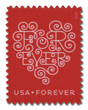 4955 - 2015 First-Class Forever Stamp - Love Series: Red Forever Heart 4955 - 2015 First-Class Forever Stamp - Love Series: Red Forever Heart