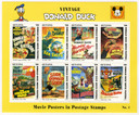 MDS357E - 1993 Disney Movie Posters - Donald Duck, Mint, Sheet of 8 Stamps, Guyana