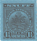 TE1091a - 1955, 1 1/4oz Snuff Tax Revenue Stamps - Series 125
