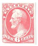 O13P3 - 1873 6c Plate Proof - executive, carmine