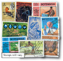M3116 - Botswana, 75 Different Stamps