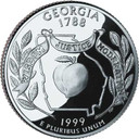 CNGA25P - 1999 Georgia State Quarter, P Mint