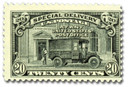 E14 - 1925 20c Special Delivery, Post Office Truck, Black, Perf. 11