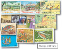 MP1078 - Tokelau Islands, 50 Different Stamps