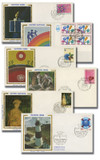 M11480 - United Nations Stamp Collection on Silk First Day Covers, Set of 100