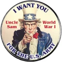 NA114 - Patriotic Uncle Sam WWI Coin