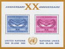 UN145 - 1965 Intl Cooperation Day 20th Anniv.S/S